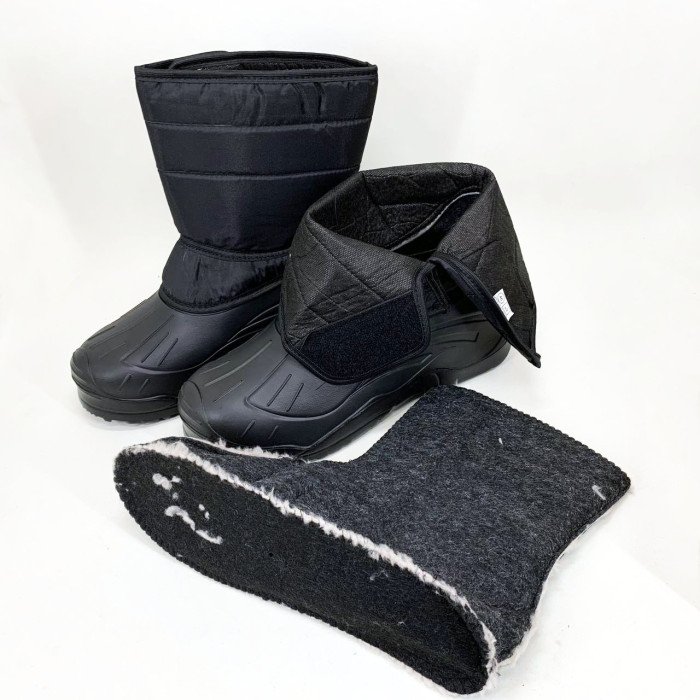 Чоботи чоловічі утеплені чорні 42р 27,5см Чоловічі гумові чоботи з гуми