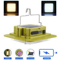 Світлодіодний ліхтар кемпінг на сонячній батареї 229L-SMD, 3 АКБ 18650, Power Bank