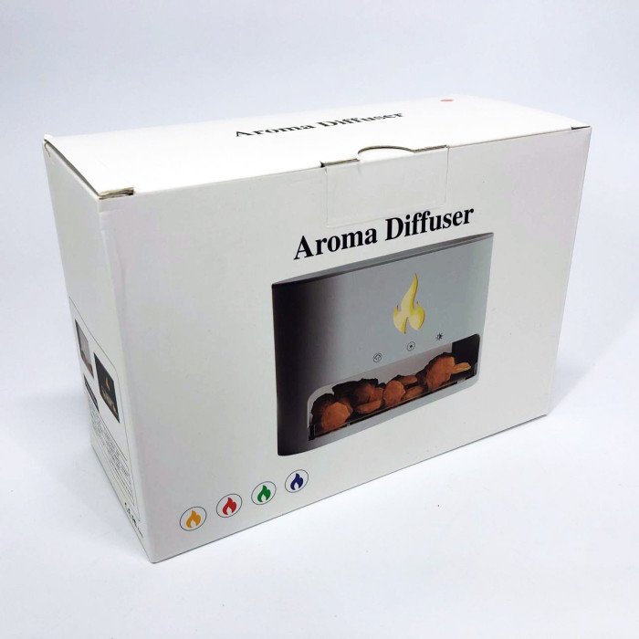 Лампа зволожувач повітря Docsal Flame 3 в 1 з соляним камінням, Портативний зволожувач повітря лампа