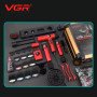 Набір VGR STEPLERSS RPO 4 IN 1 RED, триммер, машинка для стрижки, електробритва, фен