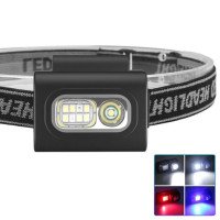 Ліхтар налобний 505-XPE+8SMD(white+red+blue)
