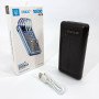Портативний зарядний пристрій на 10000mAh, Power Bank на сонячній батареї, заряджання. Колір: чорний