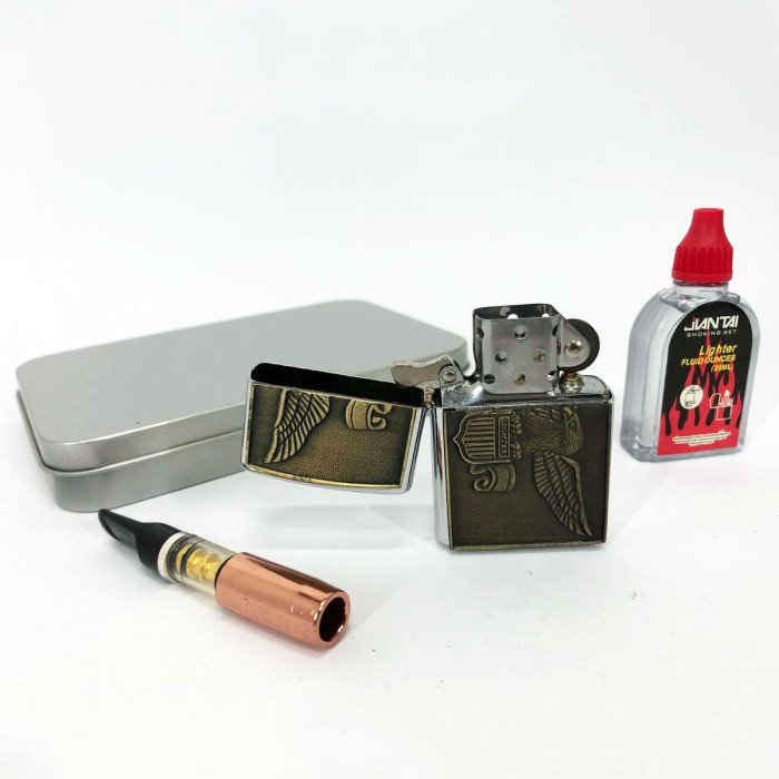 Запальничка бензинова в подарунковій коробці N6, сувенір запальничка, подарунки для чоловіків