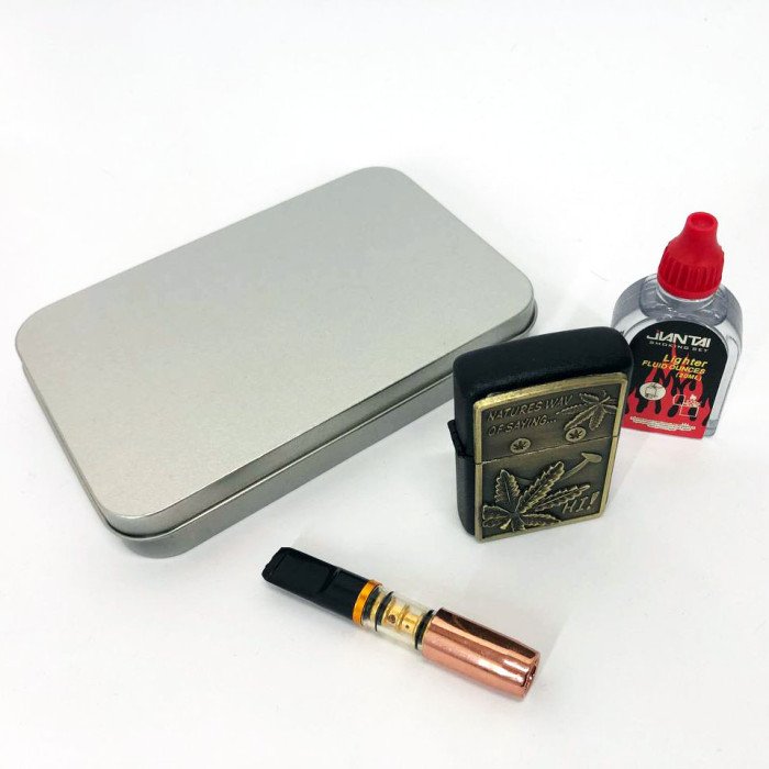 Запальничка бензинова в подарунковій коробці N13, подарункова запальничка сувенірна, вітрозахисна запальничка