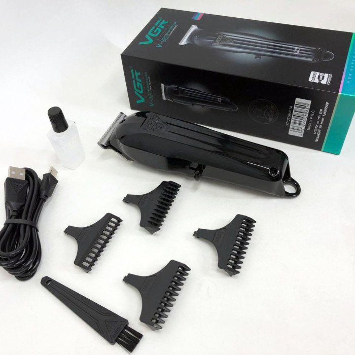 Машинка для стрижки волосся VGR V-982 LED Display, професійна електробритва, підстригальна машинка