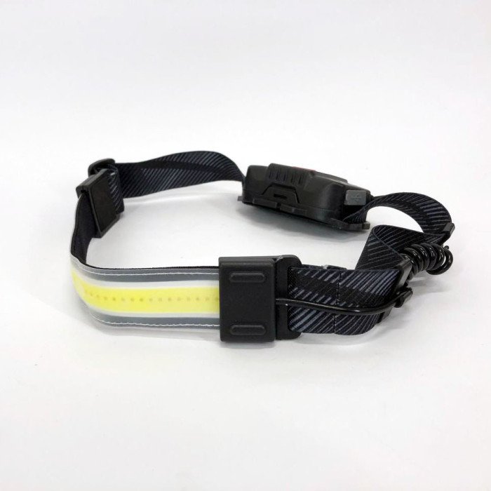 Ліхтарик налобний м'який акумуляторний XQ-T1C USB з червоними задніми вогнями, ліхтар на голову для риболовлі