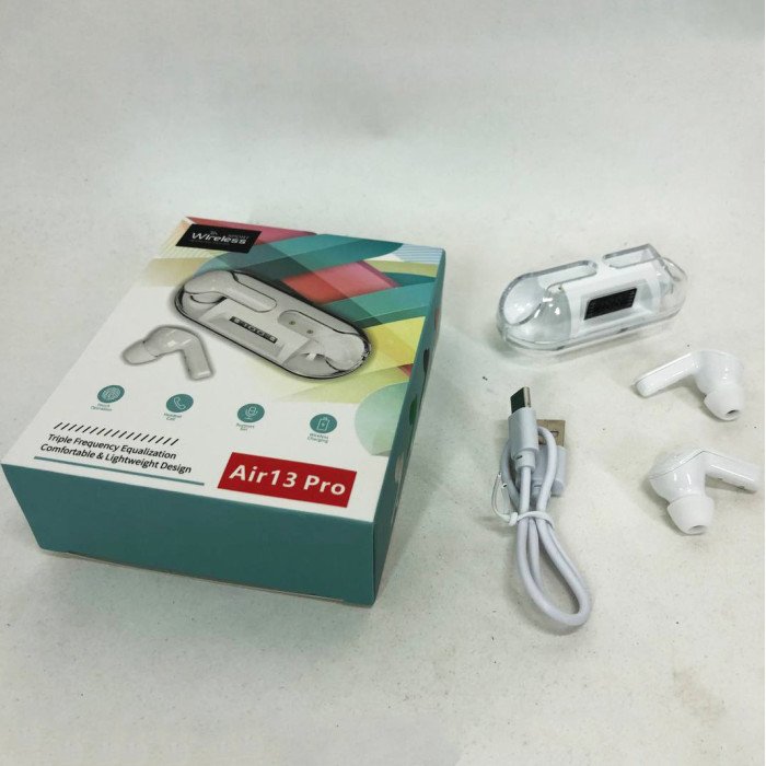Бездротові навушники Air 13 Pro Bluetooth сенсорні з шумопоглинанням, навушники для бігу
