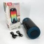 Bluetooth-колонка TG651 з RGB ПІДСВІТКОМ, акумуляторна колонка для музики, для вечірки. Колір: синій