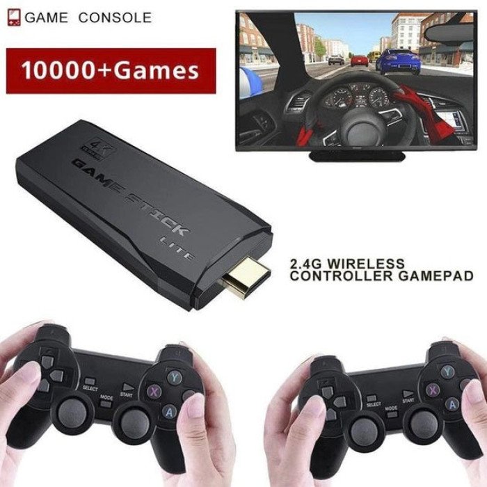 Ігрова приставка M8 64G, 4К, + 2 бездротові джойстики / Консоль для телевізора