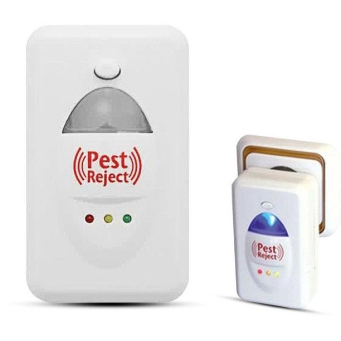 Ультразвуковий відлякувач гризунів мишей щурів та тарганів Pest Reject HK02 від мережі, смерть гризунам