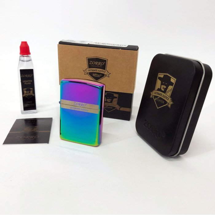 Запальничка бензинова Zorro HL-291, бензинова запальничка щаслива, вітрозахисна запальничка