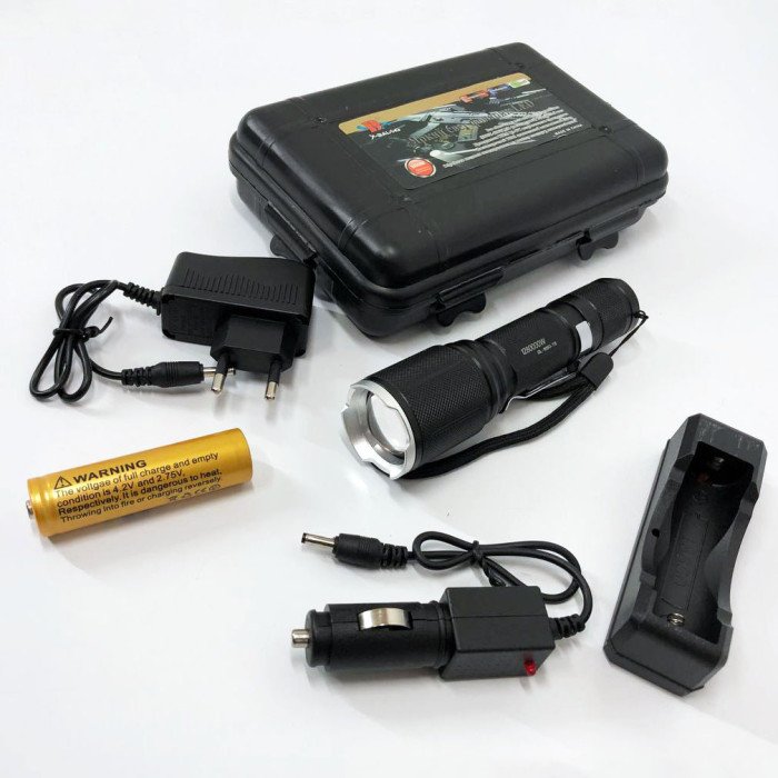 Тактичний ліхтар Bailong BL-1860-T6, ліхтарик police оригінал, потужний кишеньковий ліхтарик