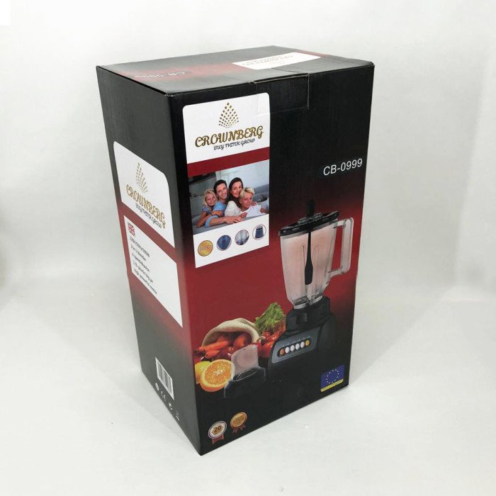 Блендер Подрібнювач 2 В 1 Стаціонарний Crownberg Cb-0999 500 Вт