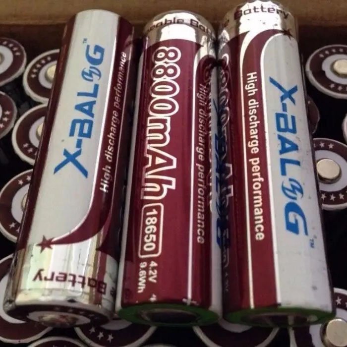 Літієвий акумулятор 18650 X-Balog 8800mAh 4.2V Li-ion літієва акумуляторна батарейка для ліхтариків