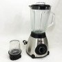 Блендер з кавомолкою 2 в 1 Domotec MS-6610 чаша зі скла 1000 Вт, переносний, блендер чаша подрібнювач