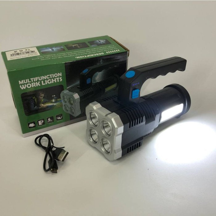 Ліхтар світлодіодний ручний переносний BL-X510-4LED+COB, світлодіодний ручний акумуляторний портативний