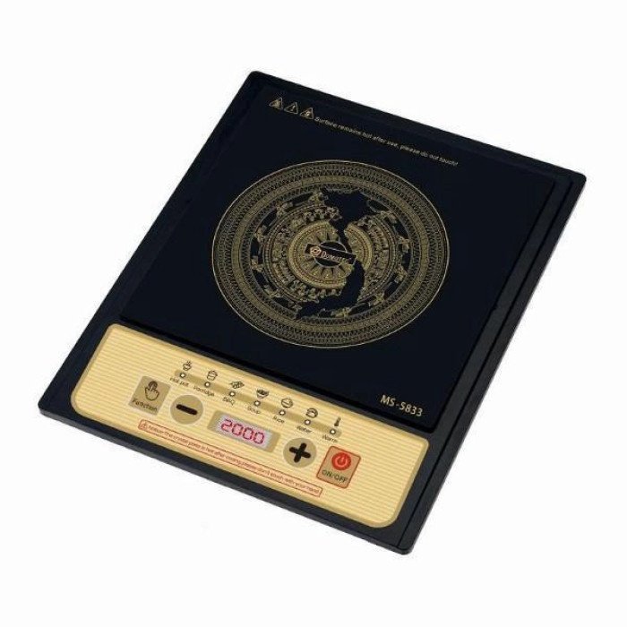 Настільна плита Domotec MS-5833 Однокомфортна Індукційна, електроплита 2000 Вт, плита домашня