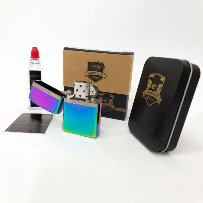 Запальничка бензинова Zorro HL-291, бензинова запальничка щаслива, вітрозахисна запальничка