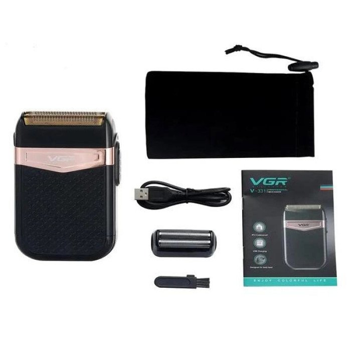 Електробритва VGR V-331, шейвер бритва тример для стрижки вусів та бороди професійна чоловіча бритва