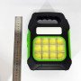 Ліхтар переносний JY-978D-LED+12COB, power bank, ліхтар світлодіодний прожектор. Колір: зелений