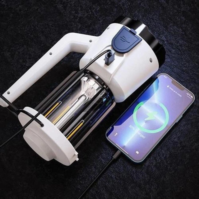 Кемпінговий ручний ліхтар CH-22020 (LM+COB)+Power bank+Type-C+2 режими (плавне регулювання)