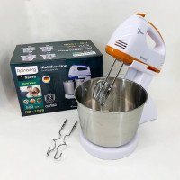 Стаціонарний електричний міксер із чашею Rainberg RB-1006 500W з насадками для замішування тіста Orange