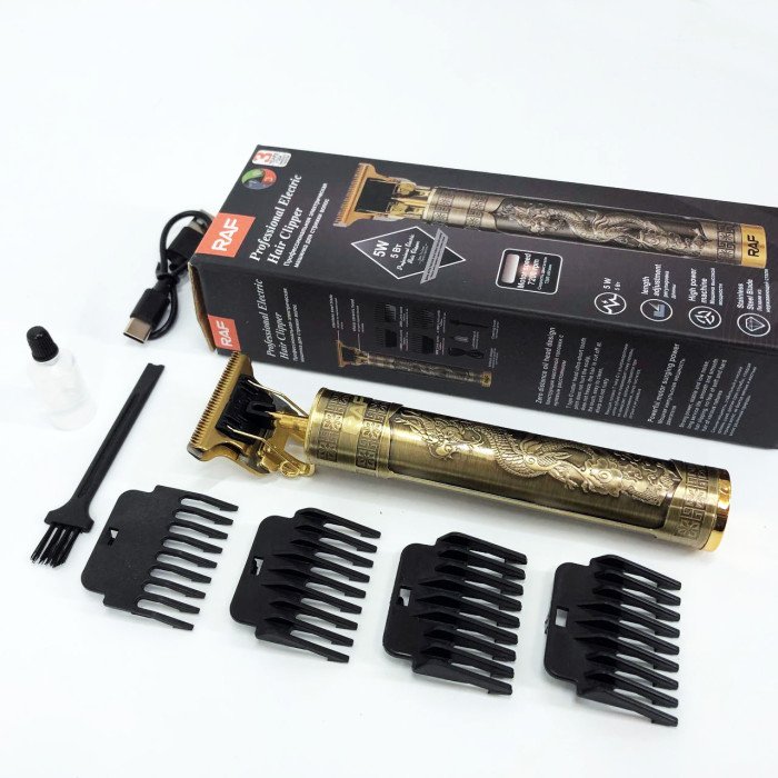 Професійна акумуляторна машинка триммер RAF R.429 для стрижки волосся 5 Вт