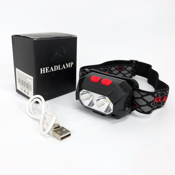 Ліхтар налобний акумуляторний PLD-SL02-XPG, Налобний прожектор, Потужний ліхтар для риболовлі