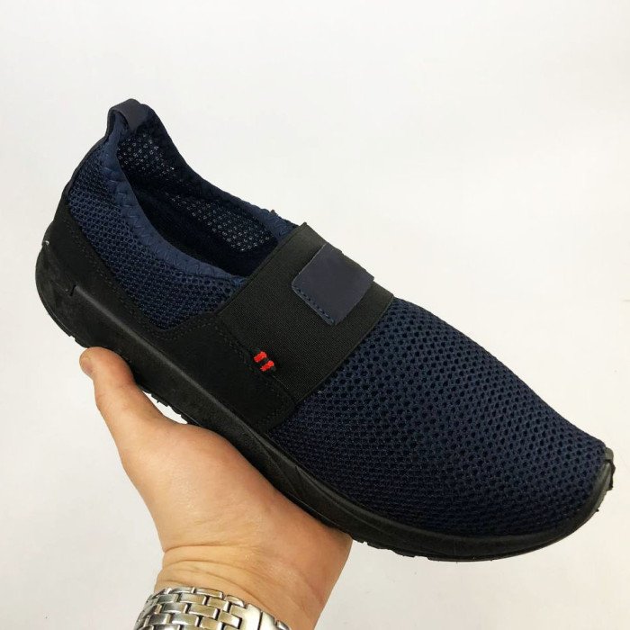 Чоловічі кросівки із сітки 41 розмір. Літні кросівки сітка, взуття для бігу. Модель 44252. Колір: синій