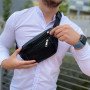 Чоловіча сумка на груди, Сумка для міста, Бананка унісекс, Містка бананка, Бананка через плече