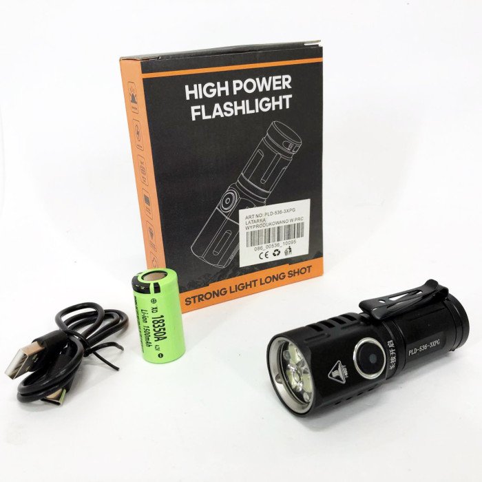 Кишеньковий ліхтарик PLD-536-3XPG, потужний акумуляторний лед ліхтарик, ліхтарик тактичний ручний