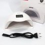 Лампа SUNUV SUN 5 PLUS 48W WHITE UV/LED для полімеризації, Професійна лампа для нігтів з таймером