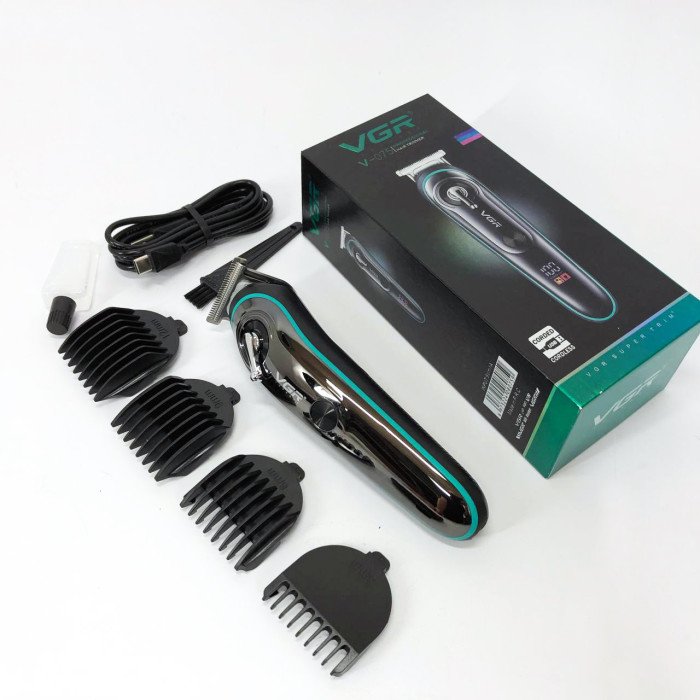 Машинка для стрижки волосся та бороди VGR V-075, Машинка для стрижки волосся домашня, Електромашинка
