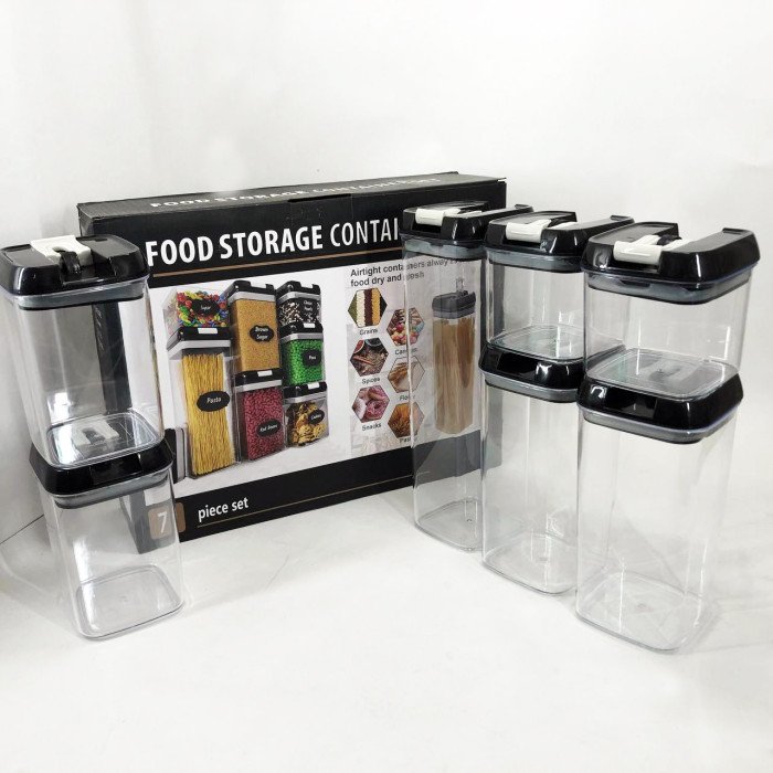 Набір контейнерів для їжі FOOD Storage Container Set на клямках із ущільнювачем із 7 предметів