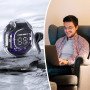 Бездротові навушники TWS T8 PRO з прозорим кейсом Вакуумний LED дисплей Bluetooth 5.3. Колір: чорний