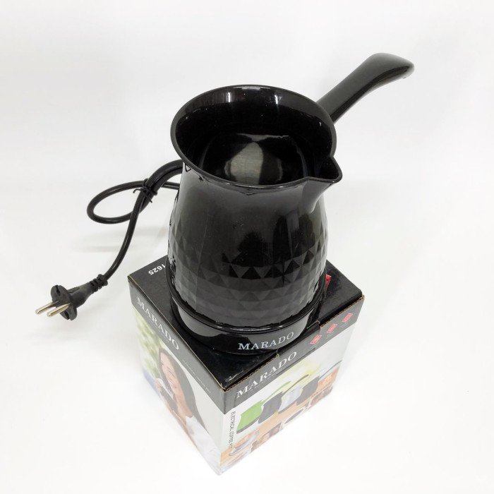 Електрична турка для кави Marado MA-1625, Турка для заварної кави для приготування кави. Колір: чорний