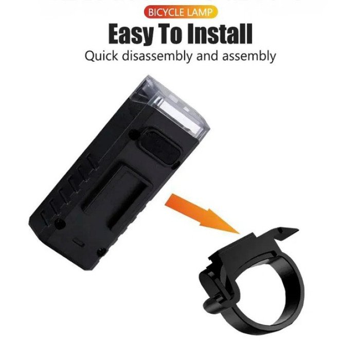 Велоліхтар 604-LED, 100LUM, водонепроникний