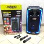 Акустична переносна колонка ZXX-1290 600 Вт 12 дюйм 71х345х30см два мікрофони пульт ДК з підсвічуванням