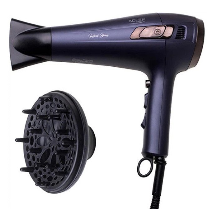Фен з втягуючим шнуром Adler AD 2273 2400Вт