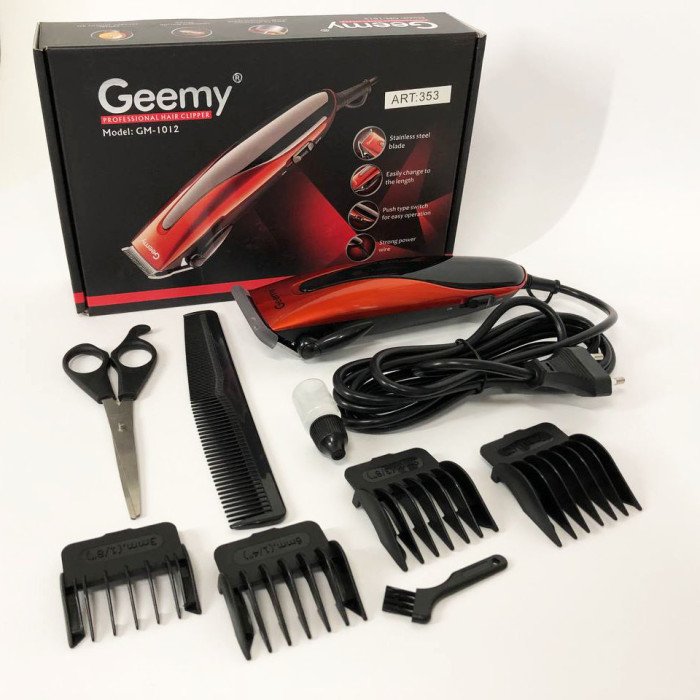 Машинка для стрижки GEMEI GM-1012, машинка для стрижки волосся домашня, Машинка для стрижки провідна