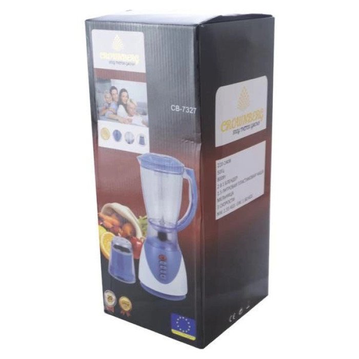 Блендер потужність 800W Crownberg CB-7327 з чашею на 1,5 літрів 3 режими швидкості