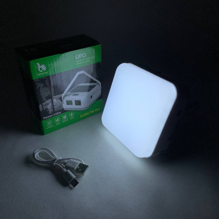 Ліхтар кемпінговий DP-K7-100 сонячна панель Power Bank