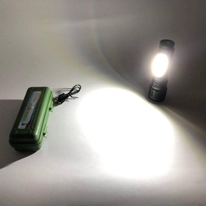 Ліхтарик кишеньковий світлодіодний Police BL-T630S-XPE+COB, Суперпотужний пошуковий ручний ліхтар