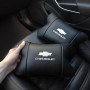 Автомобільні подушки Chevrolet з натуральної італійської шкіри + шкіряний брелок у подарунок