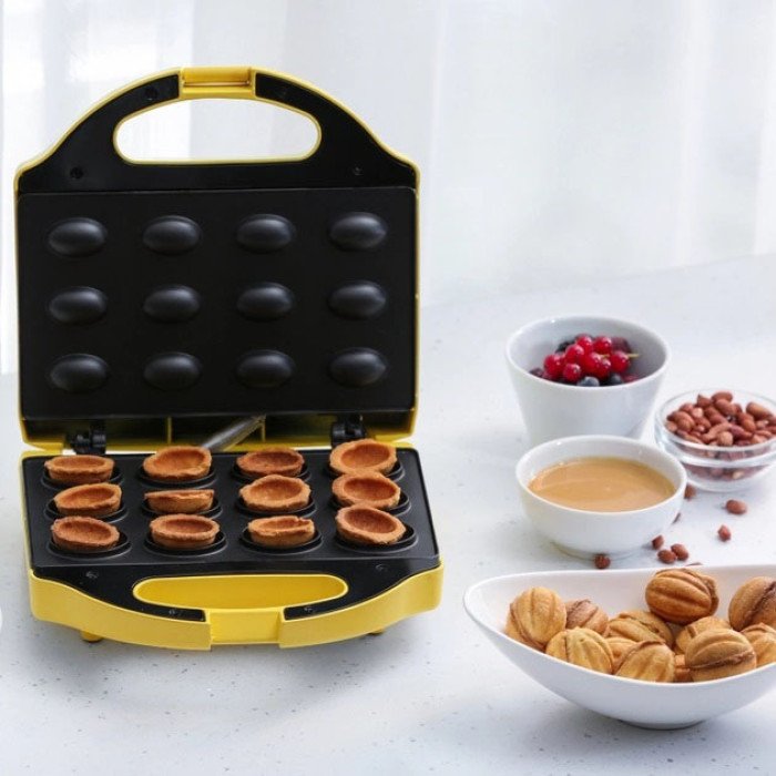 Вафельниця-Горішниця MAGIO МG-391, 750 Вт, якісна побутова вафельниця, електровафельниця