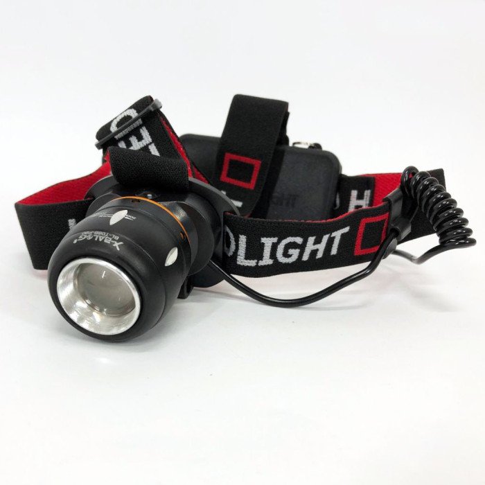 Ліхтар налобний світлодіодний водонепроникний з 2 акумуляторами Bailong BL-T06B-P90, головний ліхтарик