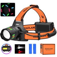 Ліхтар налобний BL-T203-TG+COB(white+red)