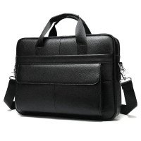 Чоловіча шкіряна сумка для ноутбука з італійської шкіри, формат А4, преміум клас