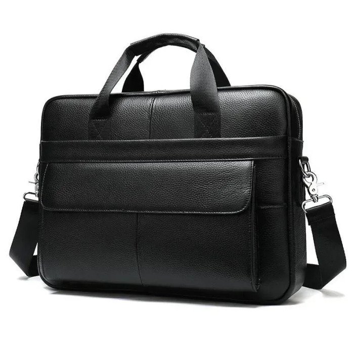 Чоловіча шкіряна сумка для ноутбука з італійської шкіри, формат А4, преміум клас