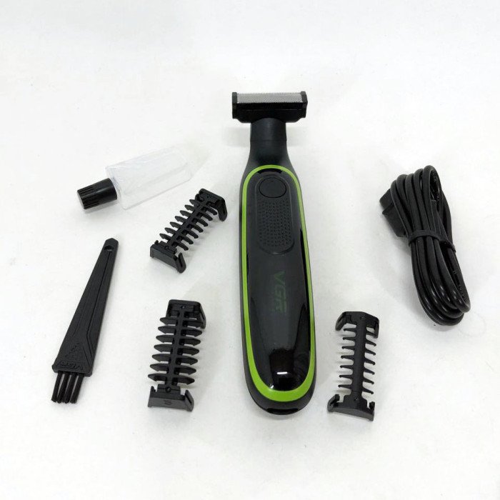 Чоловічий акумуляторний триммер для бороди та вусів VGR V-017 верстат для вологого та сухого гоління